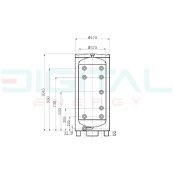 Digital Energy PWT-100L puffer tartály