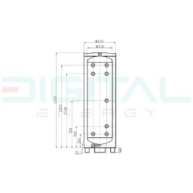 Digital Energy PWT-150L puffer tartály