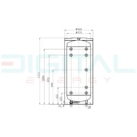 Digital Energy PWT-200L puffer tartály