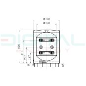 Digital Energy PWT-50L puffer tartály